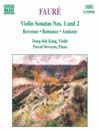 FAURE: Violin Sonatas Nos. 1 and 2@